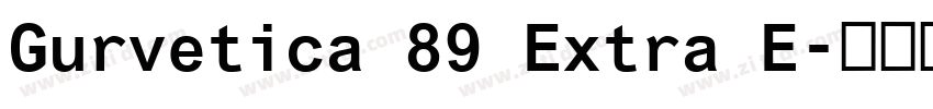 Gurvetica 89 Extra E字体转换